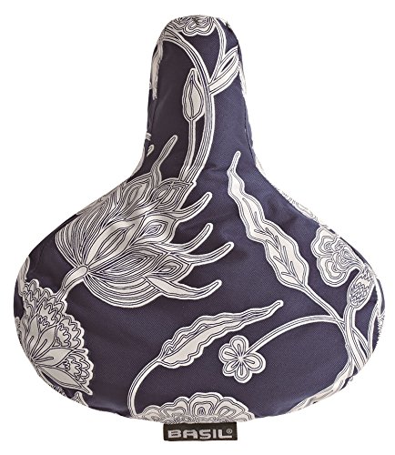 Basil Blossom Botanica Water-Resistant Bicycle Saddle Cover - Flower Print