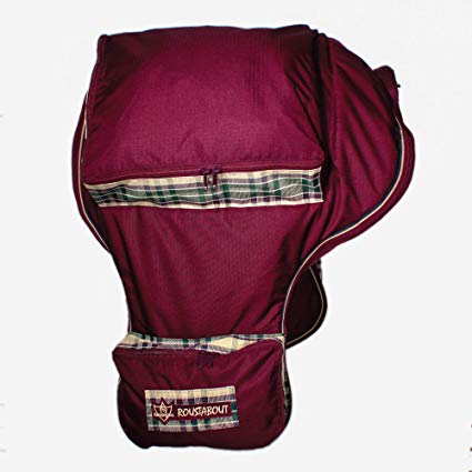 Kensington Western Saddle Carry Bag — Protection for Biggest of Saddles — Extra Side Pockets and One Large Pocket on Top for Storage — Mesh Allows Airflow and Prevents Mold and Mildew