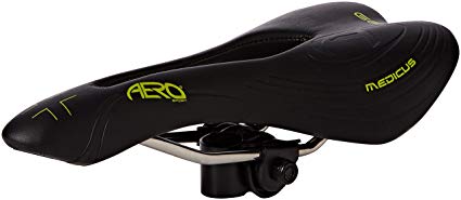 Aero Sport® Bicycle Bike Gel Medicus Gents MTB Racing Saddle INOX Rails