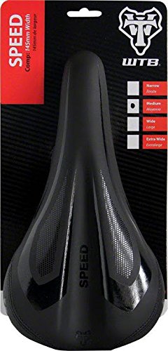 WTB Speed Comp Saddle with Steel Rails - Available in Black and Black/Silver