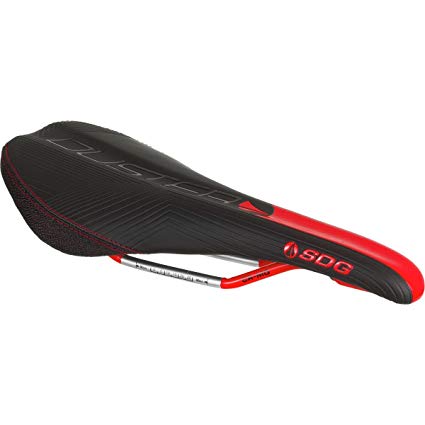 SDG Components Duster P MTN Cro-Mo Saddle Black/Red, 140mm