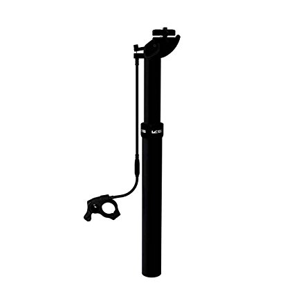 Kind Shock Adjustable Seatpost 30.9mmx385mm Travel: 100mm 20mm Offset Handlebar Remote, Black