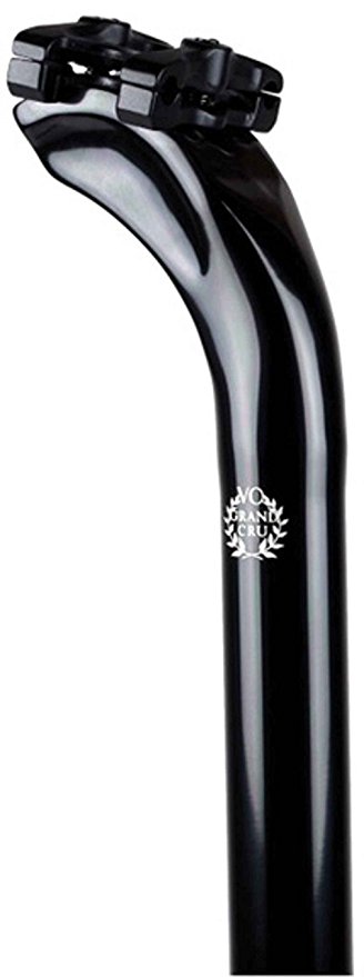 Velo Orange Grand Cru Long Setback Seatpost MKII: 30.2mm Setback, 27.2mm, 300mm, Black