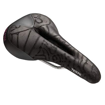 Terry Butterfly Ti Saddle - Women’s Bike Mountain Foam Seat, Females Bicycle Cushion with Central Relief Zone and Ergonomic Design - Black