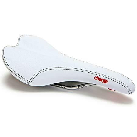 Charge Bikes Spoon saddle, CrMo, white syn leather