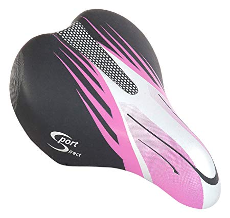 Sport DirectTM Cycle Mountain Bike Saddle Comfort Childs Childrens Kids Pink