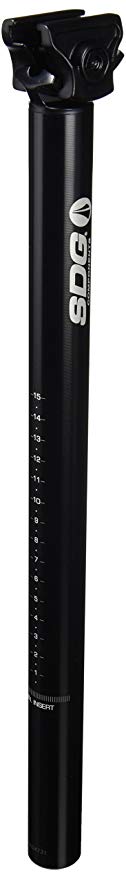 SDG I-Beam Alloy Micro-Adjust Seatpost 0mm Setback 27.2x400mm Black